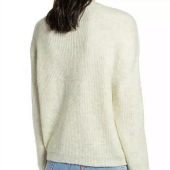 BP NWT Mark Pullover Sweater Multicolor Ivory  pink green Small - Picture 2 of 8